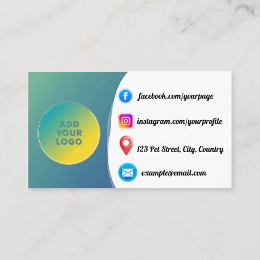 Patientenklinische Visitenkarte (Rückseite)