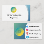 Patientenklinische Visitenkarte (Vorne/Hinten)