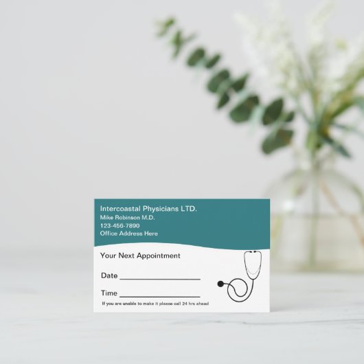 Patientenpass Terminkarte (Stehend Vorderseite)