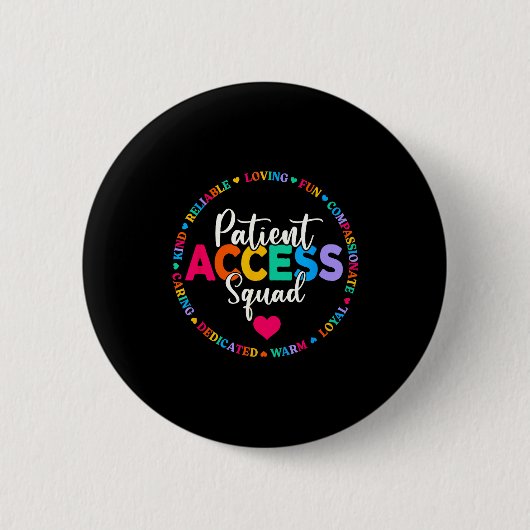 Patientenzugangsteam Gesundheitsdienstteam Patient Button (Vorderseite)