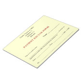 PatientIn Form Notepad (weiß) Notizblock (angewinkelt)