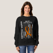 Patients Nurse RN Multiple Sclerosis Flag Supporte Sweatshirt (Vorne ganz)