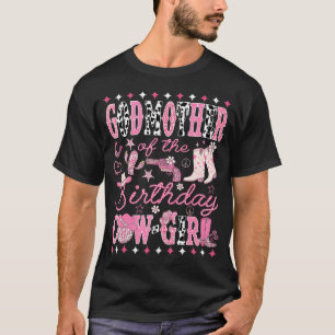 Patin der Geburtstags-Cow-Girl Pink Rodeo T-Shirt