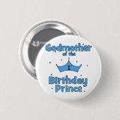 Patin des 1. Geburtstags-Prinzen Button (Vorne & Hinten)