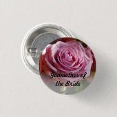 Patin des Braut-Rosen-Knopfes Button (Vorne & Hinten)