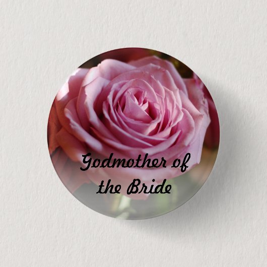 Patin des Braut-Rosen-Knopfes Button (Vorderseite)