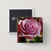 Patin des Bräutigam-Rosen-Knopfes Button (Vorne & Hinten)