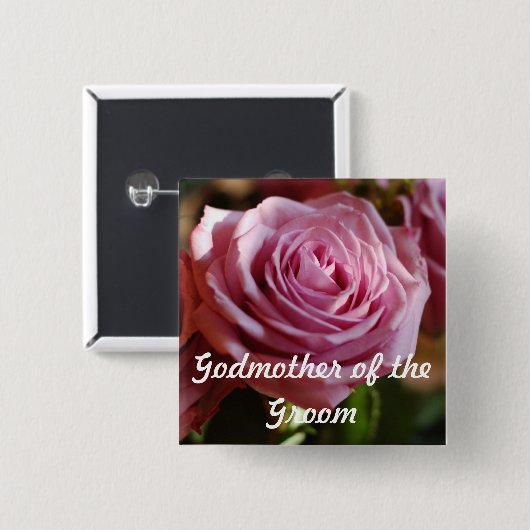 Patin des Bräutigam-Rosen-Knopfes Button (Vorne & Hinten)