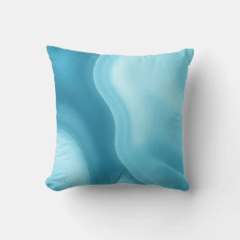 Patina Blau Sanfter Glow Gradient Abstract Kissen