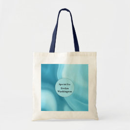 Patina Blau Sanfter Glow Gradient Abstract Tragetasche