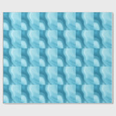 Patina Blue Soft Glow Gradient Abstract Geschenkpapier (Flach)