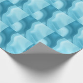 Patina Blue Soft Glow Gradient Abstract Geschenkpapier (Ecke)