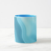Patina Blue Soft Glow Gradient Abstract Tasse (Zentrum)