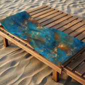 Patina Copper erschüttertes Aussehen Strandtuch