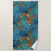 Patina Copper erschüttertes Aussehen Strandtuch (Vorderseite)