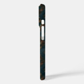 Patina Damaskus-Muster für Kupfer Case-Mate iPhone Hülle (Rückseite / Links)