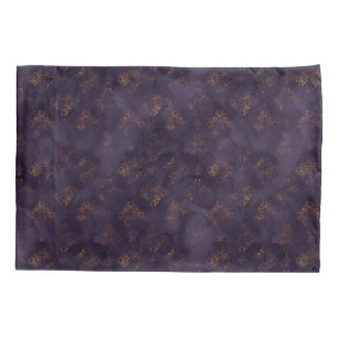 Patina Damaskus-Muster für Kupfer Kissenbezug