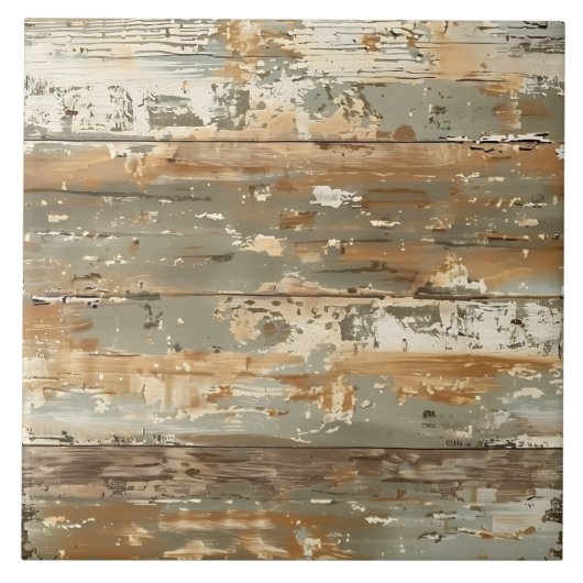 Patina-Holz rustikale abgenutzte Planke Fliese (Vorderseite)
