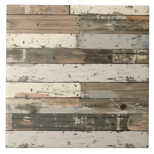 Patina-Holz rustikale verwitterte Planke  Fliese (Vorderseite)