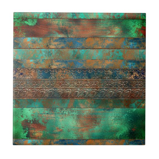 Patina inspirierte loft Industriedekoration Fliese (Vorderseite)