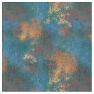 Patina Kupfer abgenutzt Türkis Grunge Stoff