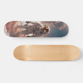Patineta Astronauta En Suelo Extraterrestre Skateboard (Horizontal)