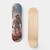 Patineta Astronauta En Suelo Extraterrestre Skateboard (Vorderseite)