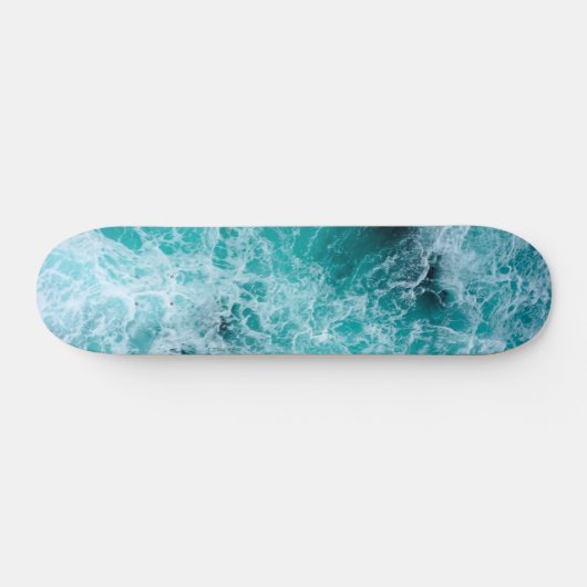Patineta Blue Ocean waves Skateboard (Horizontal)