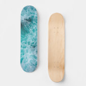 Patineta Blue Ocean waves Skateboard (Vorderseite)