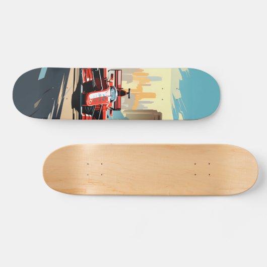 Patineta Coche Formula 1 En Autódromo Skateboard (Horizontal)