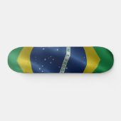 Patineta Flamante Bandera De Brasil Skateboard (Horizontal)
