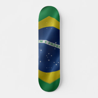 Patineta Flamante Bandera De Brasil Skateboard