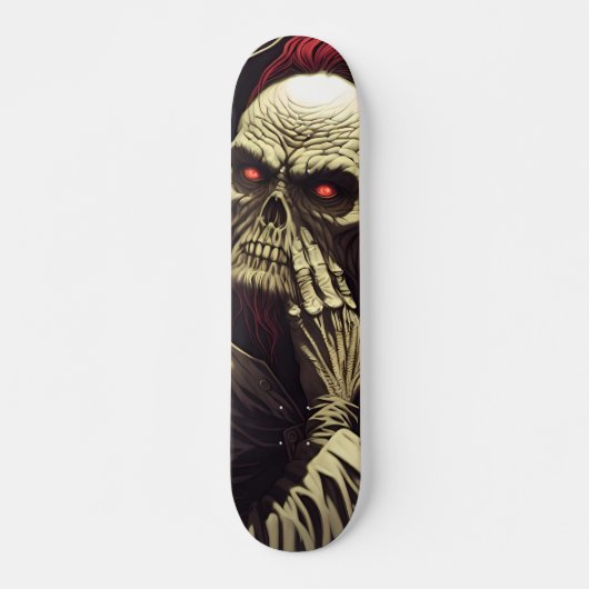 Patineta Horroroso Esquelético Fantasma Skateboard (Vorne)