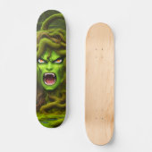 Patineta Monstruo De Medusa Verde Skateboard (Vorderseite)