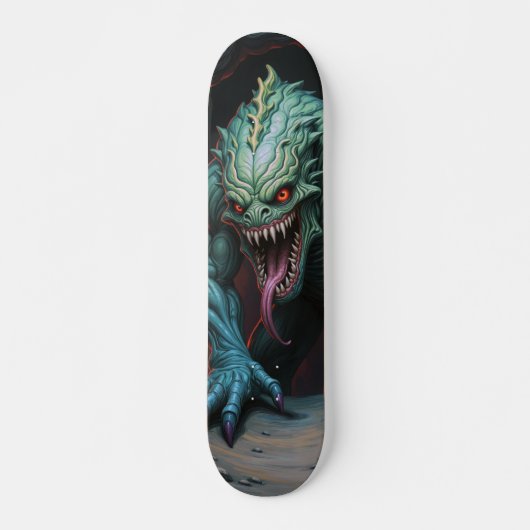 Patineta Monstruo Lagarto Poseído Skateboard (Vorne)
