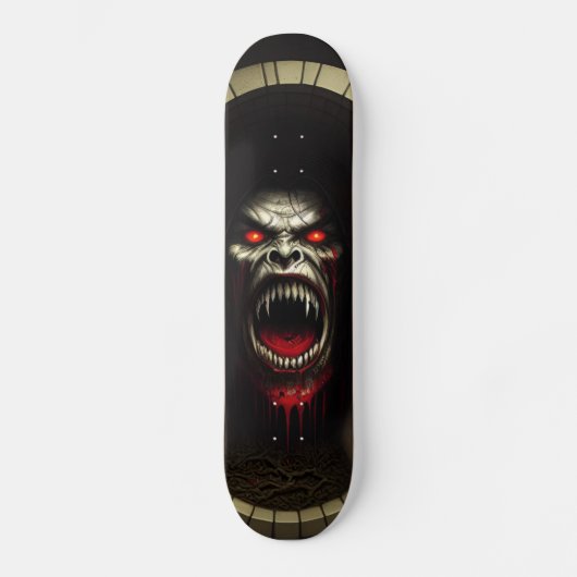 Patineta Monstruo Vampiro Feroz Skateboard (Vorderseite)