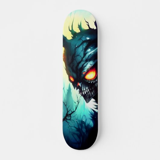 Patineta Oscuro Mítico Monstruo Árbol Skateboard (Vorne)