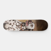 Patineta Perro Dálmata Sentado Al Aire Libre Skateboard (Horizontal)