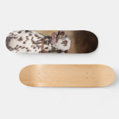 Patineta Perro Dálmata Sentado Al Aire Libre Skateboard (Horizontal)