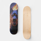 Patineta Perro Negro Infernal Skateboard (Vorderseite)