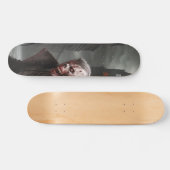 Patineta Siniestro Zombi En La Noche Skateboard (Horizontal)