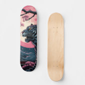 Patineta Tigre Feroz Nocturno Skateboard (Vorderseite)