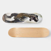 Patineta Tiranosaurio Rex Agresivo Depredador Skateboard (Horizontal)