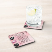 Patingedicht - 50. Geburtstags-Entwurf Getränkeuntersetzer (Rechte Seite)