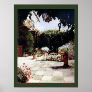 Patio de Córdoba/Hof in Cordoba Poster