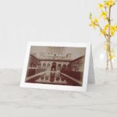 Patio de Los Arrayanes, Alhambra, c.1875-80 (Sepia Karte (Gelbe Blume)