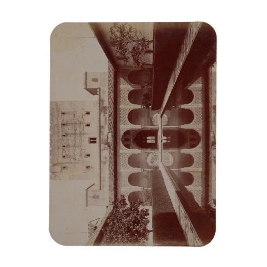 Patio de los Arrayanes, Alhambra, c.1875-80 (sepia Magnet (Vertikal)
