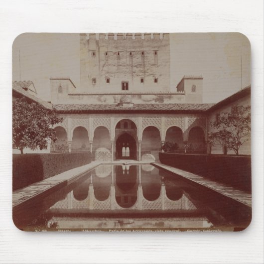 Patio de Los Arrayanes, Alhambra, c.1875-80 (Sepia Mousepad (Vorne)