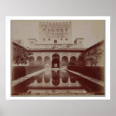 Patio de los Arrayanes, Alhambra, c.1875-80 (sepia Poster (Vorne)