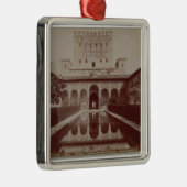 Patio de Los Arrayanes, Alhambra, c.1875-80 (Sepia Silbernes Ornament (Rechts)